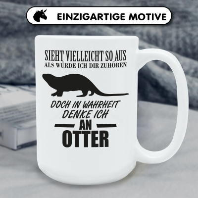 XXL Tasse mit dem Motiv Ich denke an Otter - Ansicht 6
