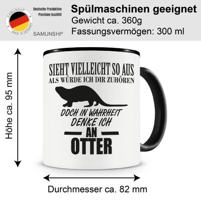Tasse mit dem Motiv Ich denke an Otter - Ansicht 2