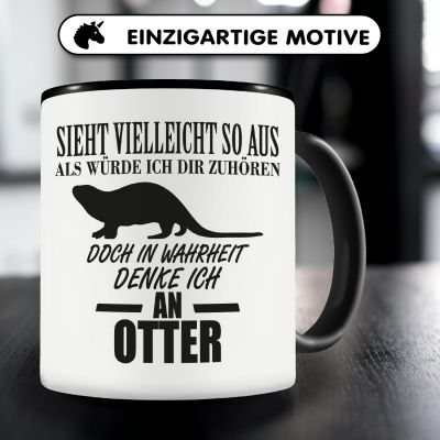 Tasse mit dem Motiv Ich denke an Otter - Ansicht 3