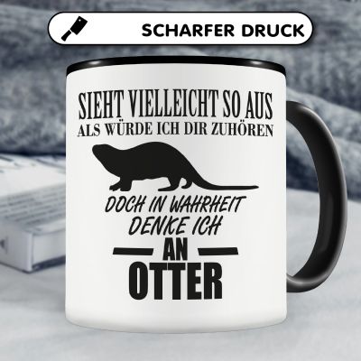 Tasse mit dem Motiv Ich denke an Otter - Ansicht 5