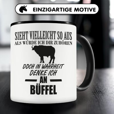 Tasse mit dem Motiv Ich denke an B�ffel - Ansicht 3