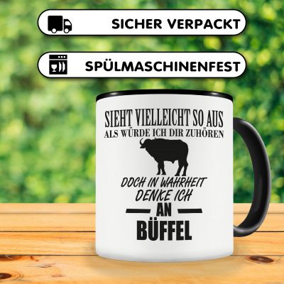 Tasse mit dem Motiv Ich denke an B�ffel - Ansicht 4