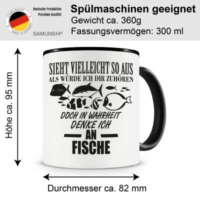 Tasse mit dem Motiv Ich denke an Fische - Ansicht 2