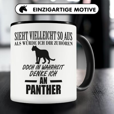 Tasse mit dem Motiv Ich denke an Panther - Ansicht 3