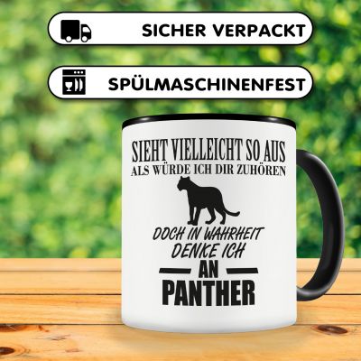 Tasse mit dem Motiv Ich denke an Panther - Ansicht 4