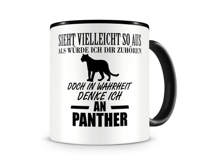 Tasse mit dem Motiv Ich denke an Panther - Ansicht 1