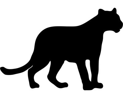 Panther als Aufkleber Aufkleber