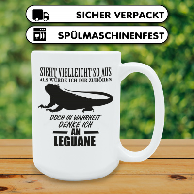 XXL Tasse mit dem Motiv Ich denke an Leguane - Ansicht 4