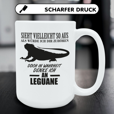 XXL Tasse mit dem Motiv Ich denke an Leguane - Ansicht 5