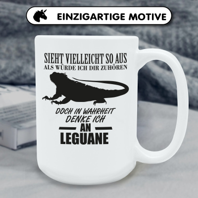 XXL Tasse mit dem Motiv Ich denke an Leguane - Ansicht 6