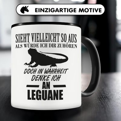 Tasse mit dem Motiv Ich denke an Leguane - Ansicht 3