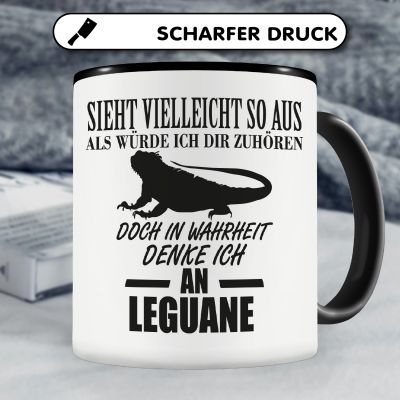 Tasse mit dem Motiv Ich denke an Leguane - Ansicht 5