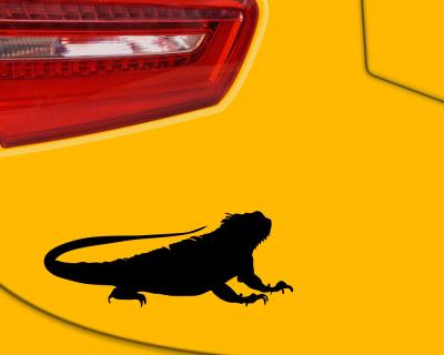 Leguan als Aufkleber