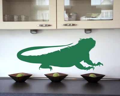 Leguan Wandtattoo - Ansicht 2