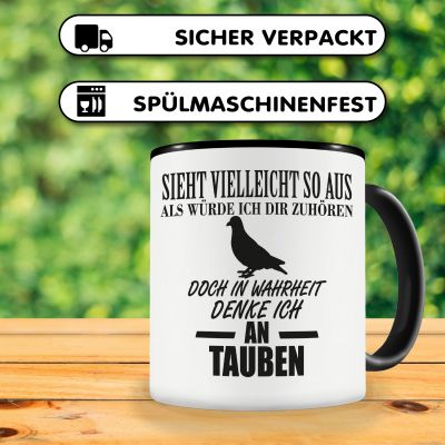 Tasse mit dem Motiv Ich denke an Tauben - Ansicht 4