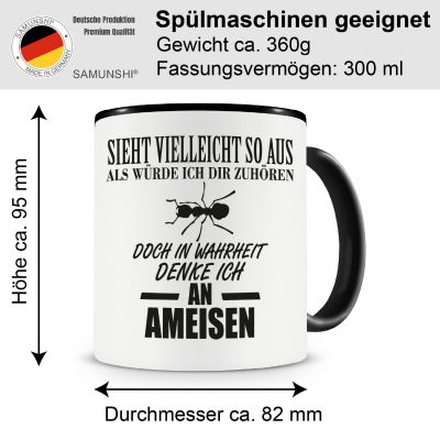 Tasse mit dem Motiv Ich denke an Ameisen - Ansicht 2