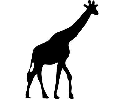 Giraffe als Aufkleber