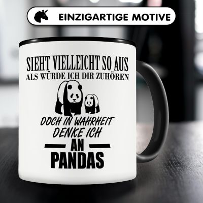 Tasse mit dem Motiv Ich denke an Pandas - Ansicht 3