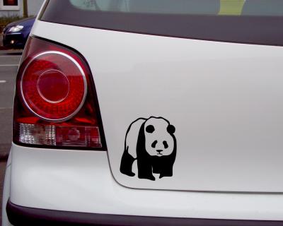 Panda als Aufkleber Aufkleber