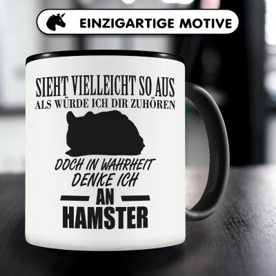 Tasse mit dem Motiv Ich denke an Hamster - Ansicht 3