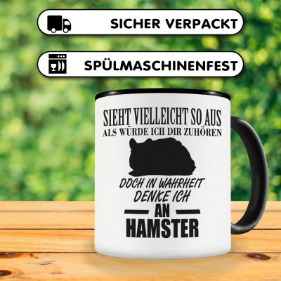 Tasse mit dem Motiv Ich denke an Hamster - Ansicht 4