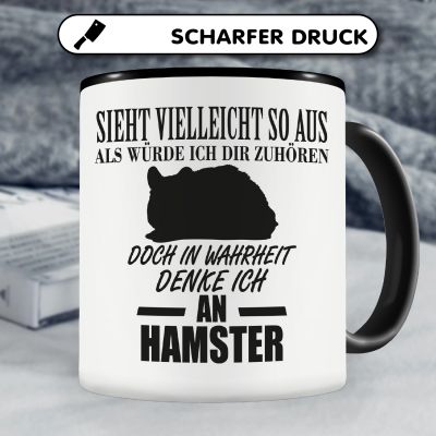 Tasse mit dem Motiv Ich denke an Hamster - Ansicht 5