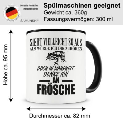 Tasse mit dem Motiv Ich denke an Frsche - Ansicht 2