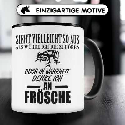 Tasse mit dem Motiv Ich denke an Frsche - Ansicht 3