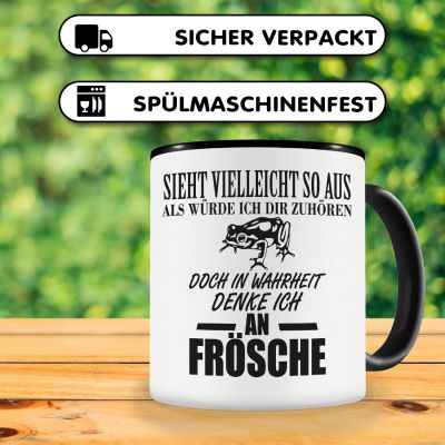 Tasse mit dem Motiv Ich denke an Frsche - Ansicht 4