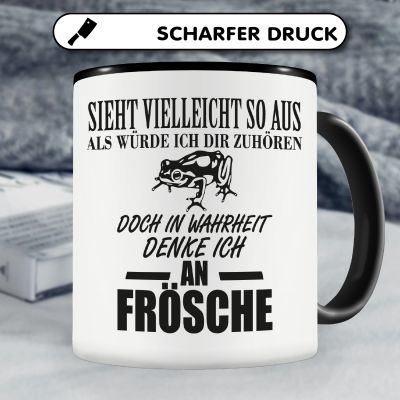 Tasse mit dem Motiv Ich denke an Frsche - Ansicht 5