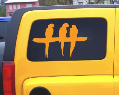 Papageien als Aufkleber - Ansicht 3