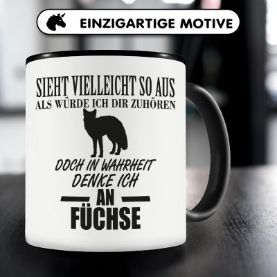 Tasse mit dem Motiv Ich denke an Fchse - Ansicht 3
