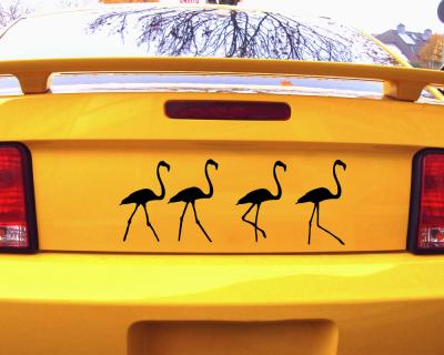 Flamingos als Aufkleber