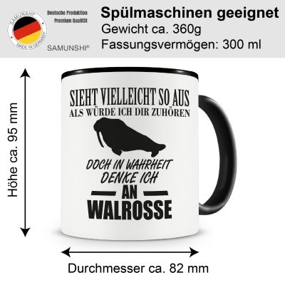 Tasse mit dem Motiv Ich denke an Walrosse - Ansicht 2