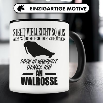 Tasse mit dem Motiv Ich denke an Walrosse - Ansicht 3