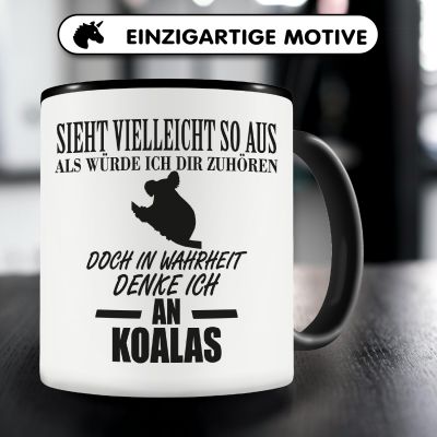 Tasse mit dem Motiv Ich denke an Koalas - Ansicht 3