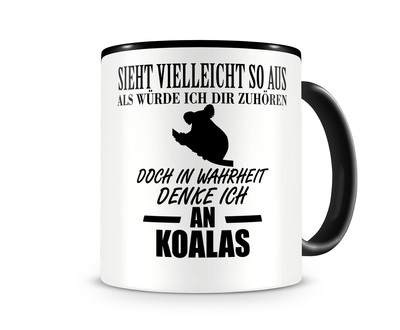 Tasse mit dem Motiv Ich denke an Koalas