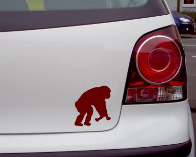 Affe als Aufkleber