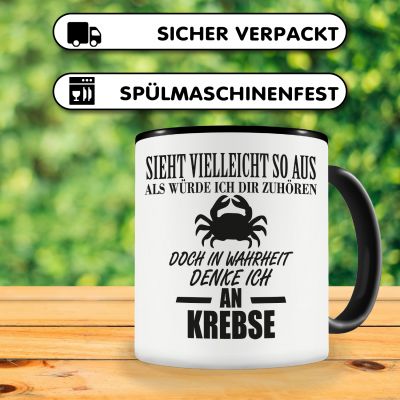 Tasse mit dem Motiv Ich denke an Krebse - Ansicht 4