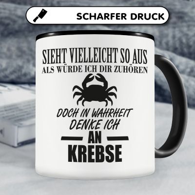Tasse mit dem Motiv Ich denke an Krebse - Ansicht 5