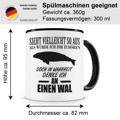 Tasse mit dem Motiv Ich denke an einen Wal - Ansicht 2
