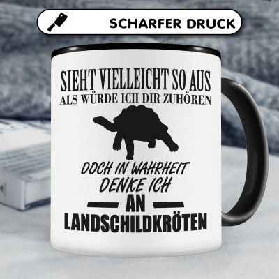 Tasse mit dem Motiv Ich denke an Landschildkrte - Ansicht 5