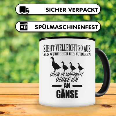 Tasse mit dem Motiv Ich denke an Gnse - Ansicht 4