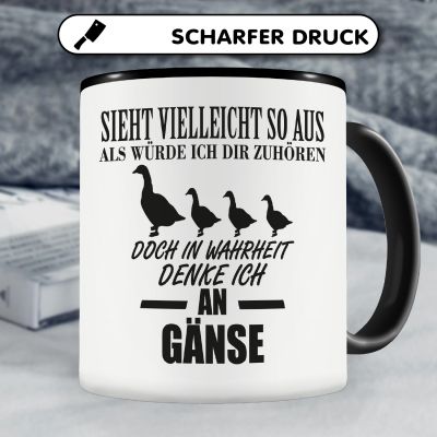 Tasse mit dem Motiv Ich denke an Gnse - Ansicht 5