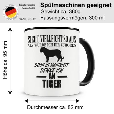 Tasse mit dem Motiv Ich denke an Tiger - Ansicht 2