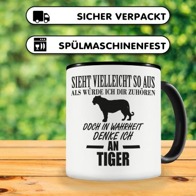 Tasse mit dem Motiv Ich denke an Tiger - Ansicht 4