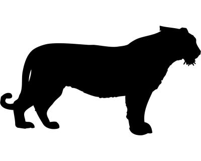 Tiger als Aufkleber - Ansicht 1