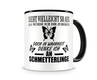 Tassen mit Tieren Tasse Modellnummer  schwarz/schwarz