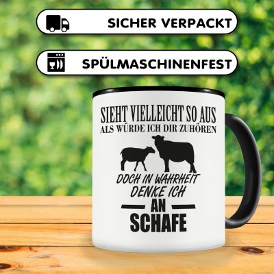 Tasse mit dem Motiv Ich denke an Schafe - Ansicht 4