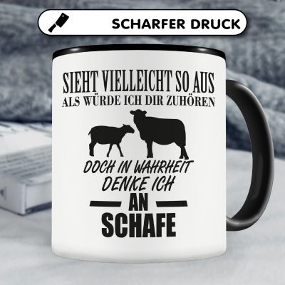 Tasse mit dem Motiv Ich denke an Schafe - Ansicht 5